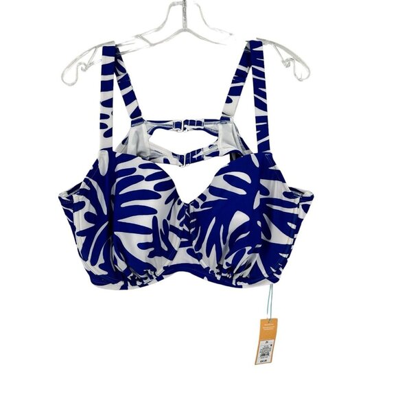 Bikini Top Size 24 & Bottom Size 20/22 Medium Coverage‎ High Waist Kona Sol NWT - Picture 1 of 11